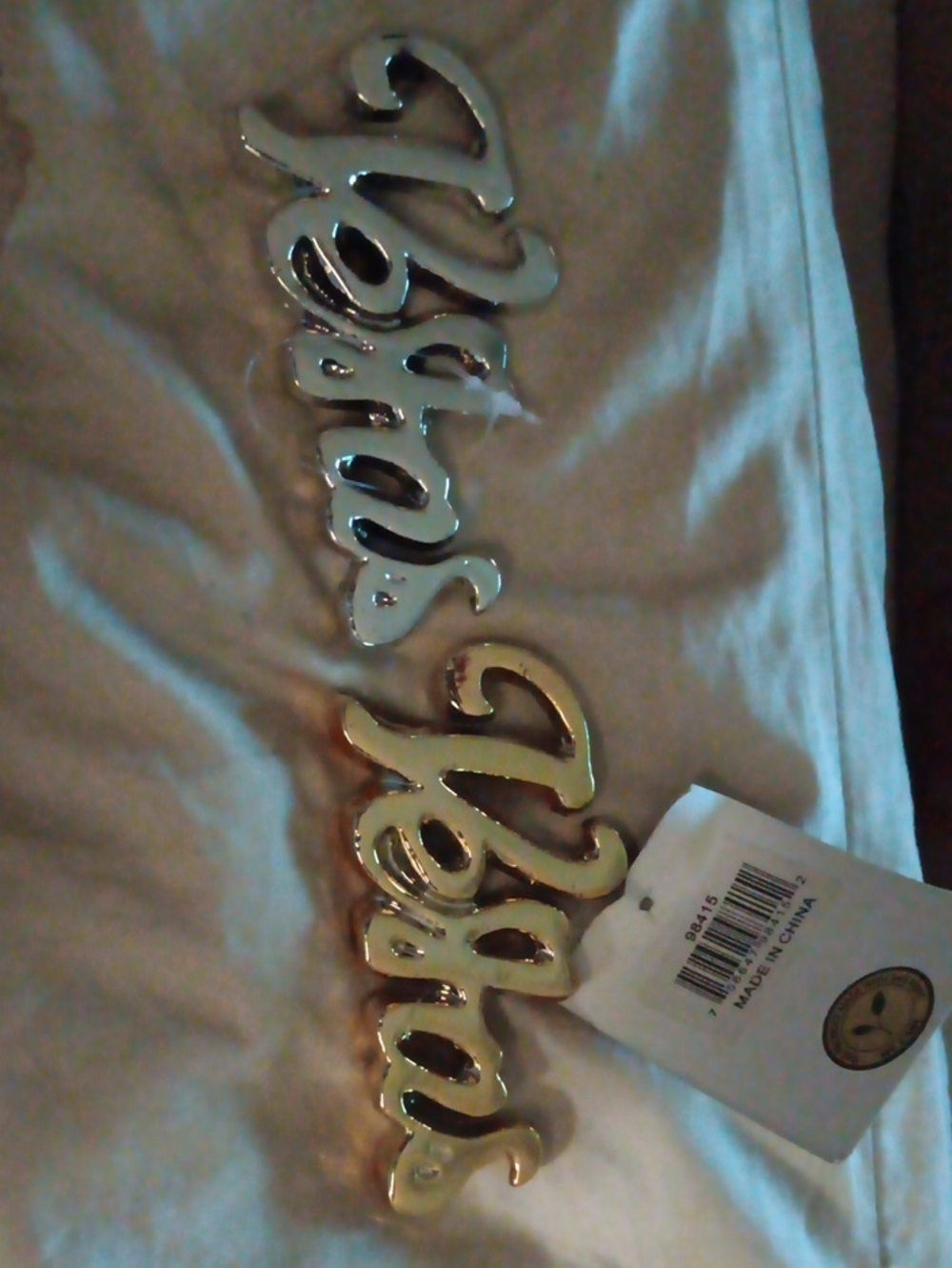 Gold and Silver 'Vegas' Decorative Wall Word - Unbranded
